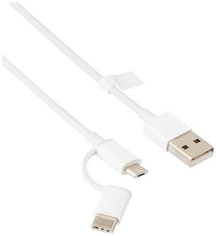 MI 2-in-1 USB Type C Cable (Micro USB to Type C) 30cm