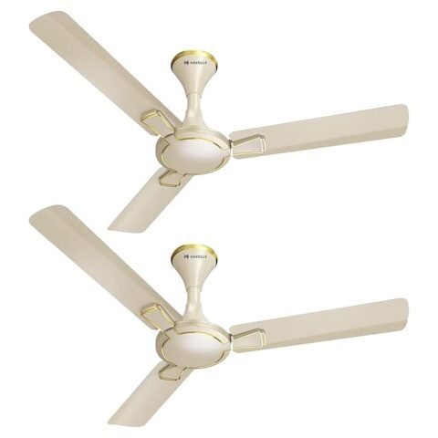 Havells Milor Decorative BLDC Ceiling Fan (Gold, Pack of 2)