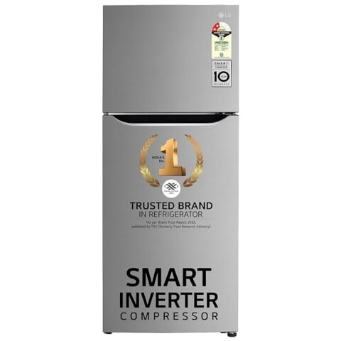LG 242 L 2 Star Frost-Free Smart Inverter Double Door Refrigerator (2023 Model, GL-N292DPZY, Shiny Steel)