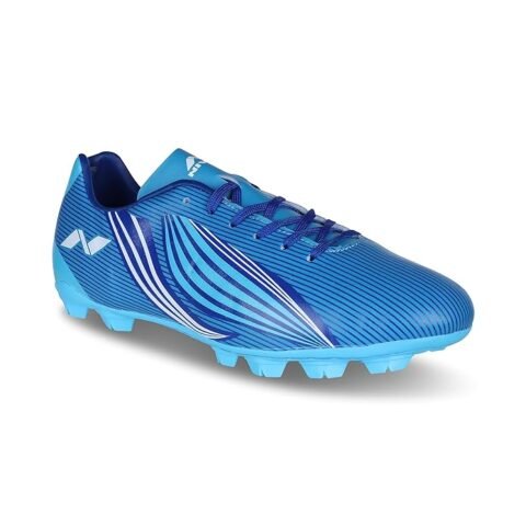 Nivia Birsa Football Stud Shoe for Men: Sky Blue/Blue (Size 8 UK)