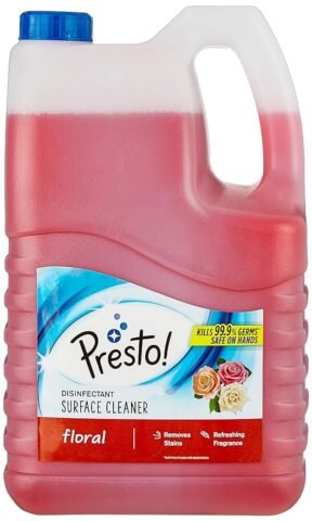 Amazon Brand – Presto! Disinfectant Surface/Floor Cleaner (5 L, Floral)