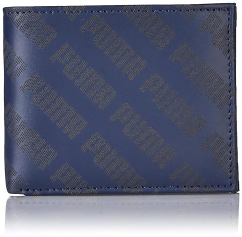 Puma Unisex-Adult Bi-Fold Wallet V1 in New Navy (Model Number: 5471804)