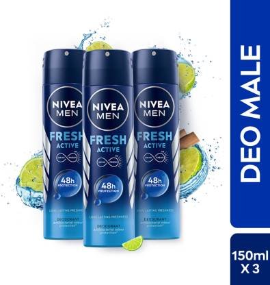 NIVEA Deodorant Spray for Men (Pack of 3)