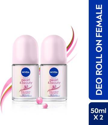NIVEA Pearl & Beauty Antiperspirant Deodorant Roll-on for Women – 100ml