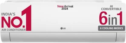 LG AI Convertible 6-in-1 Cooling 2024 Model 1.5 Ton 5 Star Split Inverter AC with VIRAAT Mode & ADC Sensor
