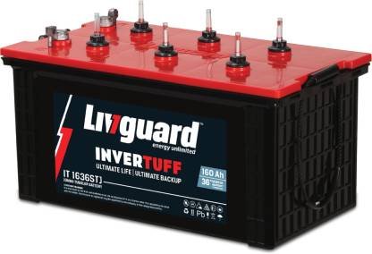 Livguard Solar and Alternate Energy IT 1636STJ Tubular Inverter Battery (160 Ah)