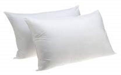 Sleepwell Umang Pillow Set || Comfort And Support Pillow Microfibre Solid Sleeping Pillow Pack of 2 (White)