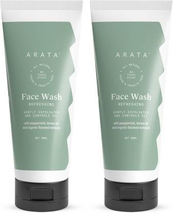 ARATA Refreshing | Exfoliates & Control Excess Oil| Brightens Skin Face Wash (100 ml)