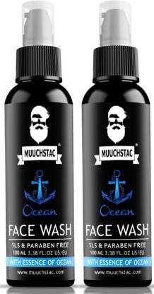 MUUCHSTAC Ocean for Men, Fights Acne & Pimple, Brighten Skin, All Skin Types Face Wash (200 ml)