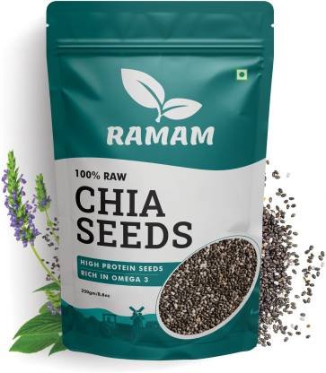 Ramam Chia seeds For Weight Management | Rich in Omega 3| High Protein seeds | Chia Seeds (250 g)