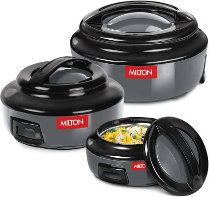 MILTON ERNESTO JR. Pack of 3 Thermoware Casserole Set (420 ml, 850 ml, 1430 ml)