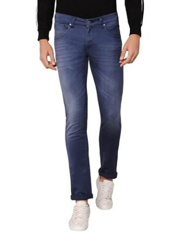 Cantabil Beige Solid Jeans Flat Front Mid Rise Full Length Regular Fit Casual Jeans for Men | Jeans for Mens | Men Full Length Casual Jeans (P_CTDUN1258)