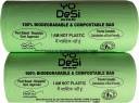 YO Desi Compostable Biodegradable Garbage Bags for Dustbin(2Roll,15Bags/Roll) 19x21inch Medium 5 L Garbage Bag Pack Of 30