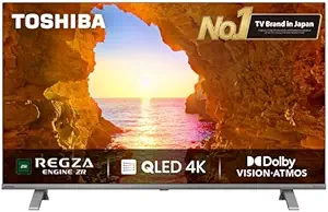 TOSHIBA 108 cm (43 inches) C450ME Series 4K Ultra HD Smart QLED TV 43C450ME (Silver)