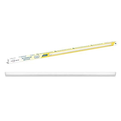Wipro Garnet 20W Aluminium LED Batten for Home & Office | Bright & Energy Efficient Tubelight