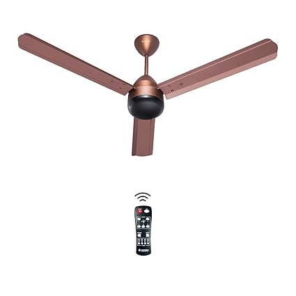 Candes Majestic BLDC Ceiling Fan 1200mm / 48 inch | BEE 5 Star Rated, Upto 65% Energy Saving, High Air Delivery & High Speed Ceiling Fans for Home | 3 Years Warranty | Rusty Brown