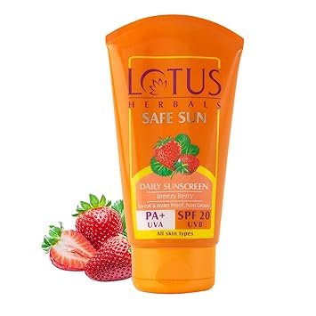 Lotus Herbals Sunscreen SPF 20 PA+ – 100 grams Cream