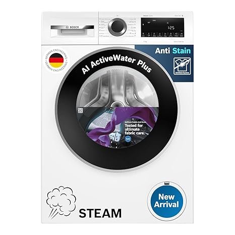 Bosch 9kg 5 Star Anti Stain & AI Active Water Plus Fully Automatic Front Load Washing Machine