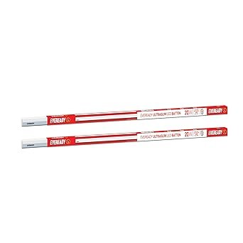 Eveready 20W LED Batten | Ultraslim | Highly Efficient | 100lm/W | Fire Retardant PC Body | Lasts Upto 25000 Hours | Pack of 2 | 4kV Surge Protection | BIS Approved | White, Cool Day Light