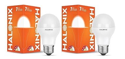 Halonix Astron Plus Base E27 7w LED Bulb (Pack of 2, Cool Day Light)