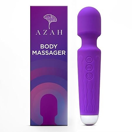 Azah Personal Massager For Women | 20 Vibration Modes, USB Rechargeable, Waterproof, Medical Grade Silicone, 3 Months Warranty | Handheld Electric Body Massager | Full Body Massager For Pain Relief