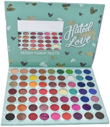 rezmay Beauty 63 Color Matte Shimmer Glitter Hated with Love EyeShadow Palette I 70 g (The Color Board Edition)
