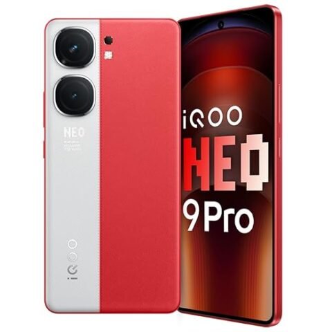 iQOO Neo9 Pro 5G (Fiery Red, 8GB RAM, 128GB Storage) | Snapdragon 8 Gen 2 Processor | Supercomputing Chip Q1 | Flagship Level Sony IMX920 Camera