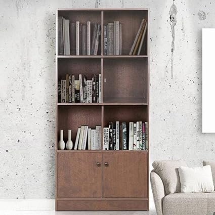HomeTown Lara Engineered Wood Book Shelf in Wenge Colour