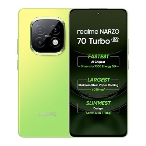 Realme Narzo 70 Turbo 5G (Turbo Green, 6GB RAM, 128GB Storage)