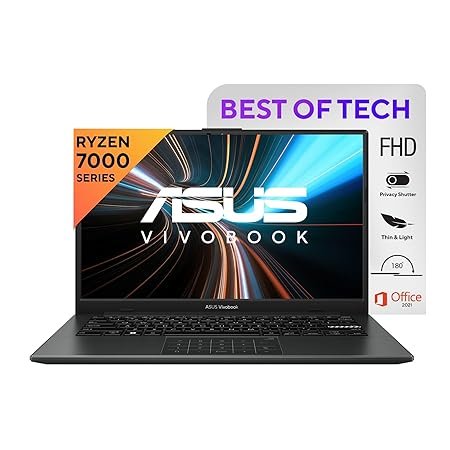 ASUS Vivobook Go 14, AMD Ryzen 3 7320U, Thin and Light Laptop