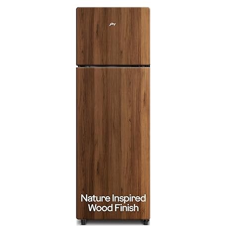 Godrej 244 L 3 Star Wood Finish, 30 Days Farm Freshness, Frost Free Inverter Double Door Refrigerator (2024 Model, RT EONVOGUE 280C RI WT WD, Walnut Wood)