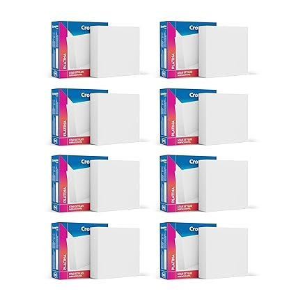 Crompton Star Stylus Surface Mounted Downlighter 6W Square Natural White | Pack of 8 | NO False Ceiling required, Outer Dimension: 90 mm | For Hall, Bedroom, Kitchen, Office, Store