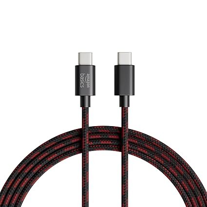 Amazon Basics Braided Type C to C Cable 60W Fast Charging