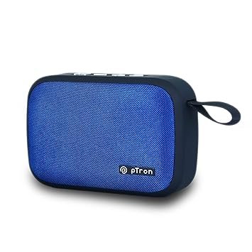 PTron Newly Launched Musicbot Lite 5W Mini Bluetooth Speaker with 6Hrs Playtime, Immersive Sound, 40mm Driver, BT5.1 with Strong Connectivity, Portable Design, Integrated Music and Call Control (Blue)