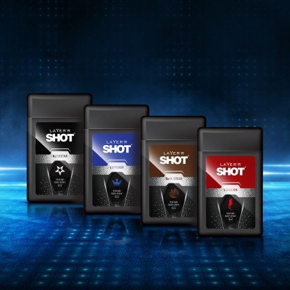 LAYER’R Pocket Perfume For Men, Long Lasting, 18 ml each, Pack of 4