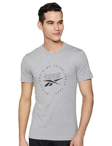 Reebok Men’s Geometric Fitted T-Shirt