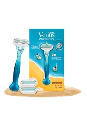 Aloe Vera Smooth Combo Pack – Razor With 2 Refills