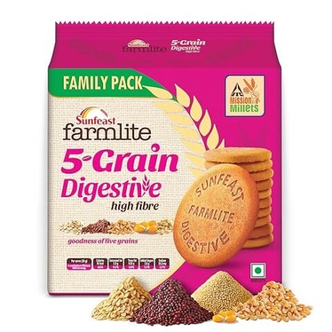 Sunfeast Farmlite 5 Seed Digestive Biscuit | High Fibre | Goodness of 5 Power Seeds & Wheat Fibre | 800g