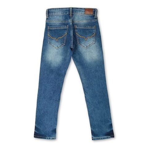 Pepe Jeans Boys Mid Rise Slim Fit Jeans Med Used