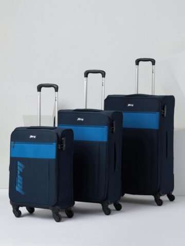 Set of 3 Brooks Torq Trolley Suitcases – Cabin, Medium & Large