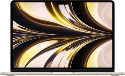 Apple MacBook AIR Apple M2 – (8 GB/256 GB SSD/Mac OS Monterey) MLY13HN/A (13.6 Inch, Starlight, 1.24 kg)