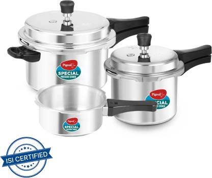 Pigeon Special 2 L, 3 L, 5 L Outer Lid Pressure Cooker (Aluminium)