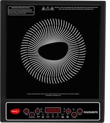 Pigeon 1800 W Induction Cooktop Push Button (Black, Favourite)