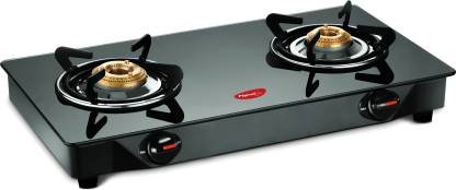 Pigeon Brunet Glass Manual Gas Stove (2 Burners)