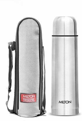 MILTON Thermosteel Flip lid 1000 ml Flask (Pack of 1, Silver, Steel) MILTON Thermosteel Flip lid 1000 ml Flask (Pack of 1, Silver, Steel)