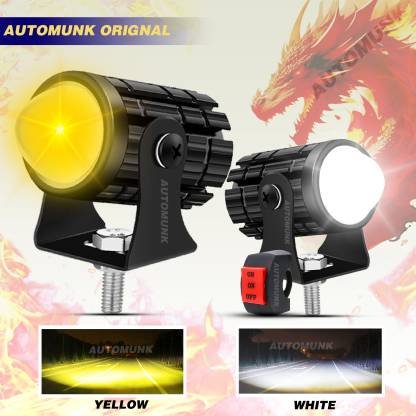 Automunk FOG LIGHT X1 Fog Lamp Car, Motorbike, Truck, Van LED