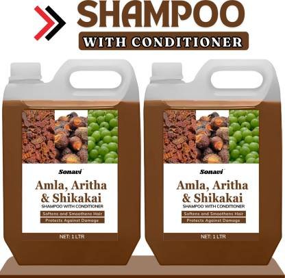 Sonavi Shikakai Shampoo With Conditioner Soften And Smoothness Hair (2 L)