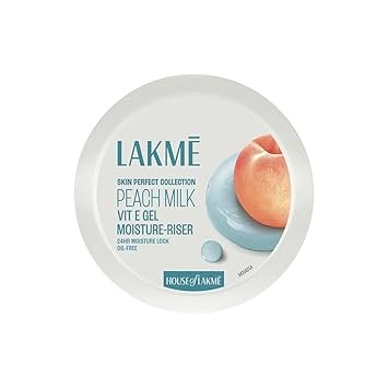 Lakmé Peach Milk Vit E Gel Moisturizer, Lightweight Gel to Hydrate Skin | With Vitamin E – 200gm