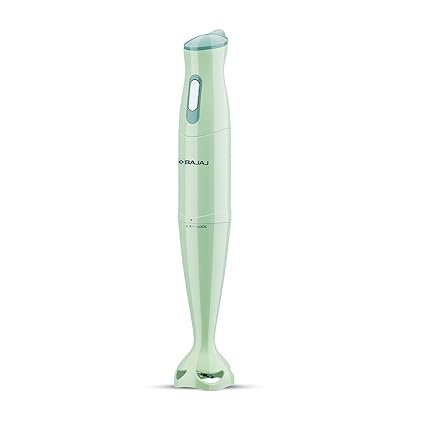 Bajaj Stainless Steel Hb-20 Silent 300W Hand Blender, Green, 300 Watt