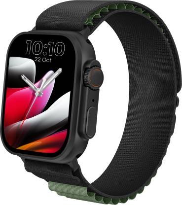 Cellecor RUSH 1.91″ HD Display | 600 NITS | BT-Calling | AI Voice | IP67 WaterResistant Smartwatch (GARNISH/BLACK-GREEN Strap, Free Size)